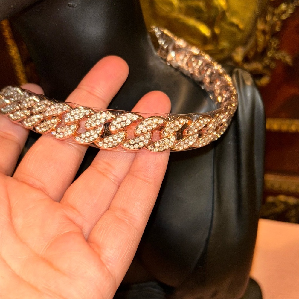 Rose Gold Cuban style  Chain Necklace